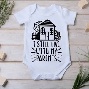 I still live with my parents - unisex onesie